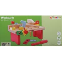 Vedes SpielMaus Holz Werkbank 15-teilig, 29 x 14 x 13 cm