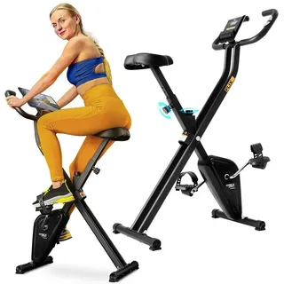 trex sport Heimtrainer Fahrrad klappbar TX-320XB FLIX | Hometrainer Fahrrad | Pulssensoren, 5 Sitzhöhen, 100 kg belastbar,