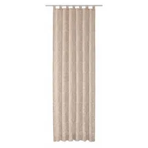Wirth Vorhang Medina (1 St), Schlaufen, blickdicht beige 135 cm x 145 cm