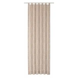 Wirth Vorhang Medina (1 St), Schlaufen, blickdicht beige 135 cm x 145 cm