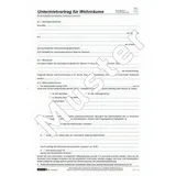 Baier & Schneider Formularblock Untermietvertrag A4 4 Seiten