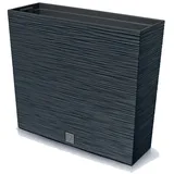 Blumentopf mit Einsatz Pflanztopf Blumenkasten Kunststoff Anthrazit 58x18x49,8cm