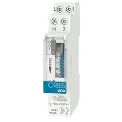 Orbis Tecnologia Electrica ORBIS OB400232, Täglicher Timer, Weiß, Tasten, Kunsts