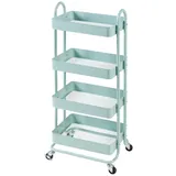 [en.casa] - Küchenrollwagen Pyhäntä mit 4 Ebenen Mintgrün
