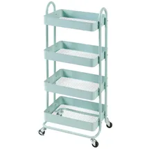 [en.casa] - Küchenrollwagen Pyhäntä mit 4 Ebenen Mintgrün