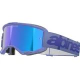 Alpinestars Vision 5 Wordmark Crossbrille verspiegelt - Grau/Lila Blau-Verspiegelt
