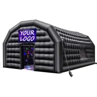 Vevor Aufblasbares Partyzelt 9 x 6 x 4 m inkl. 2 Seitenteile Schwarz