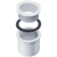 Inefa Ablaufstutzen zum Schrauben für Kastenrinne, PVC DN 50/NW