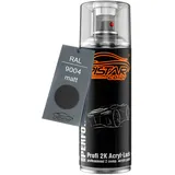 TRISTARcolor RAL 9004 Signalschwarz matt 2K Acryl Spraydose Sprühdose Spritzlack Sprühlack 400 ml schnelltrocknend