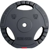Gorilla Sports Hantelscheibe 10 kg Hantelscheibe schwarz