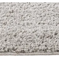 vidaXL Shaggy-Teppich Hellgrau 140x200 cm Rutschfest