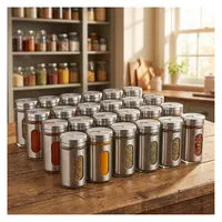 ideoon home Edler Gewürzstreuer 9 cm Silber unbefüllt