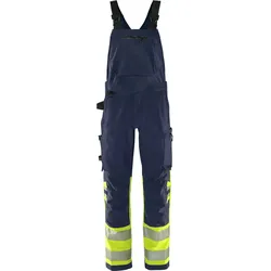 Warnschutz Stretch Latzhose "1032 GSTP" Green Stiby - D88 - gelb/marine