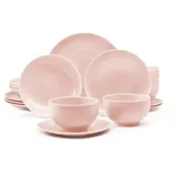 SELTMANN WEIDEN Tafelservice Seltmann Weiden Amina rosè Starter-Set 16 tlg., 6 Personen, Porzellan rosa