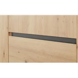 Möbel Boss Highboard 120 x 140 x 40 cm Braun / Grau