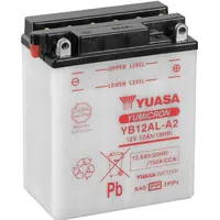 YUASA Yuasa, Fahrzeugbatterie, Motorradbatterie YB12ALA2 (12 V, 12.60 Ah, 150 A)