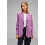 STREET ONE STREET ONE Damen Gr 40 Stoff 95 Polyester 5 Elasthan Samtoptik casual normal Po-bedeckend V-Ausschnitt Langarm normaler Saum Blazer mit Reverskragen