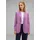 STREET ONE STREET ONE, Damen, Gr. 40, lila (cool lila), Stoff, 95% Polyester, 5% Elasthan, Samtoptik, casual, normal Po-bedeckend, V-Ausschnitt, Langarm normaler Saum, Blazer, mit Reverskragen