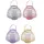 Trendline Deko-Laterne Ø 25,5 x 32 cm Gelb/Grau/Lila/Rosa