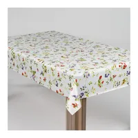 Laro Wachstuch-Tischdecke Wachstischdecke Gartentischdecke Blumen Hagebutten, Muster:Blumen Hagebutten, Größe:100x140