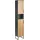 Beliani Badezimmerschrank Miscanti 30 x 170 cm Braun/Bronze
