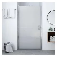 vidaXL Duschtür rechts 100 x 178 cm Mattes Hartglas