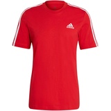 adidas Essentials 3-Streifen T-Shirt Herren scarlet L