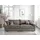 Home Affaire Big-Sofa HOME AFFAIRE "Finca XXL, B: 247 cm", taupe, B:247cm T:123cm, 100% Polyester, Sofas, Big-Sofa, 4 Zierkissen, Mega-Sofa, in Cord oder Chenille-Struktur, Federkern
