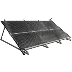 OKU Aufständerung für OKU-Absorber Typ 1000 / 1001 übereinander längs montiert,für 4 Absorber Nr. 1000. 2 Absorber Nr. 1001
