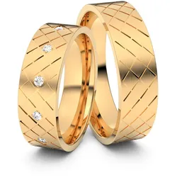 Trauringe Rautenkranz 585er RosÈgold - 1280