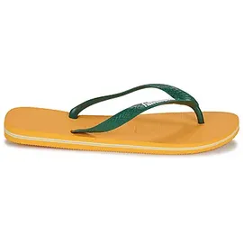 HAVAIANAS Unisex Kinder Brasil Logo Flipflop, Pop Yellow, 29/30 EU