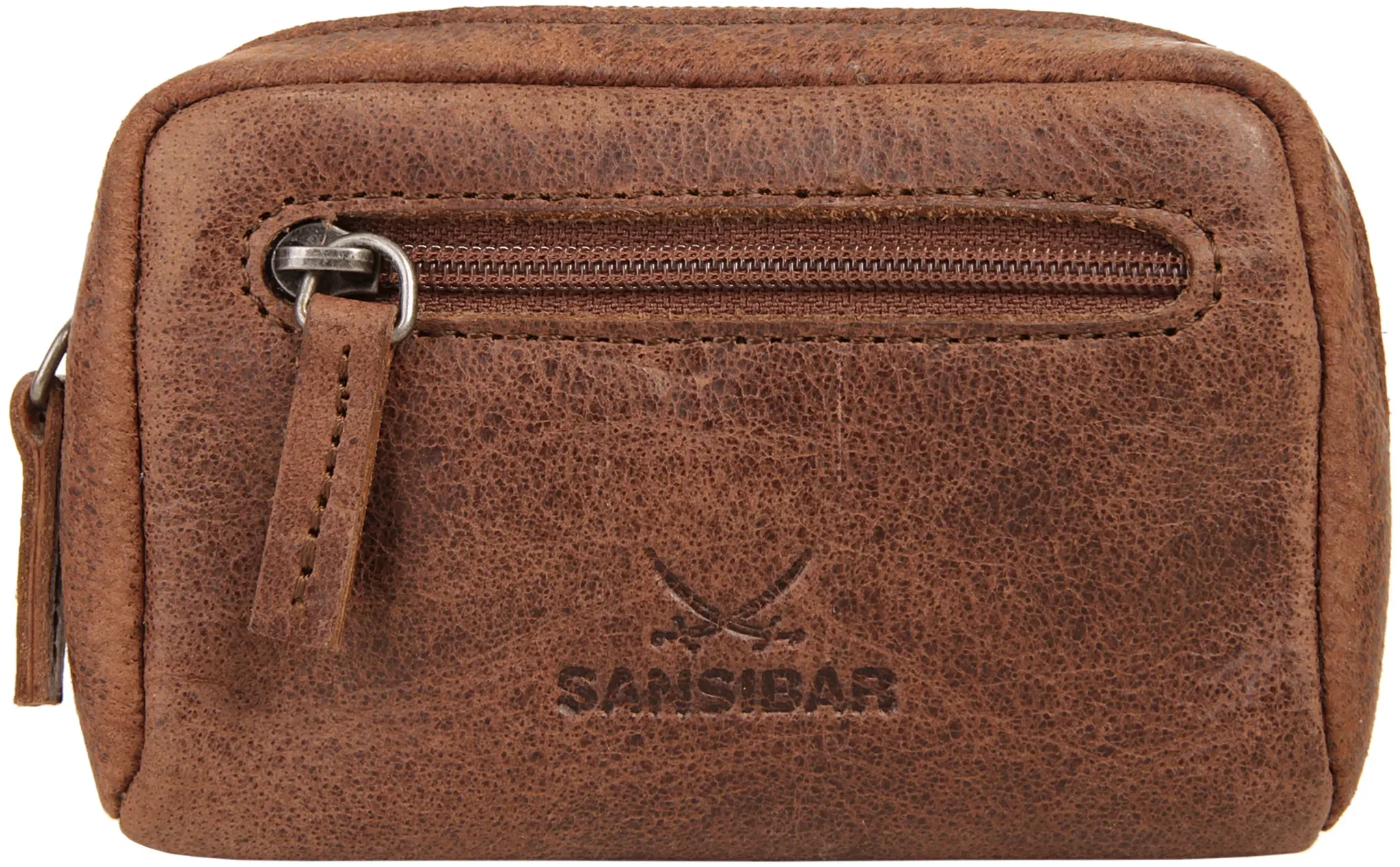 Schlüsseltasche SANSIBAR, Damen, braun (cognac), Leder, gepflegt, Kleinlederwaren, echt Leder