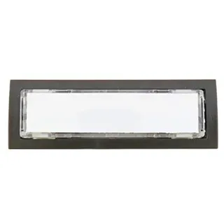 ju-metallwarenfabrik JU Namensschildtaster Klingeltaster Kombitaster mit Namensschild 21-110 braun 65x22 mm