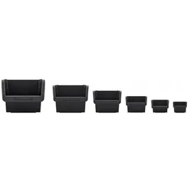 Prosperplast Lagercontainer Kunststoff - schwarz