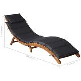 vidaXL Sonnenliege 95 x 61 x 23 cm Dunkelgrau