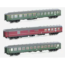 HOBBYTRAIN H0 3er Set Personenwagen DB, Ep.IVa, D1213, AC - Spurweite N