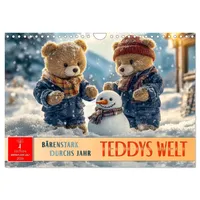 Calvendo Teddys Welt - Bärenstark durchs Jahr (Wandkalender 2026