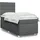 vidaXL Boxspringbett 140 x 200 cm Dunkelgrau