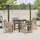 vidaXL Garten Essgruppe 5-tlg. Beige