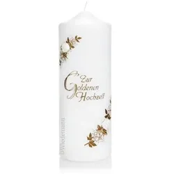 Wiedemann Kerzen Hochzeitskerze verziert 220 x 80 mm, mit individueller Namensverzierung
