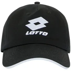 Baseball Cap LOTTO, Damen, schwarz (caviar), 100% Baumwolle, unifarben, sportlich, Caps, - mit hochwertiger Logo-Stickerei