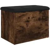 vidaXL Sitzbank mit Stauraum Räuchereiche 62x42x45 cm Holzwerkstoff