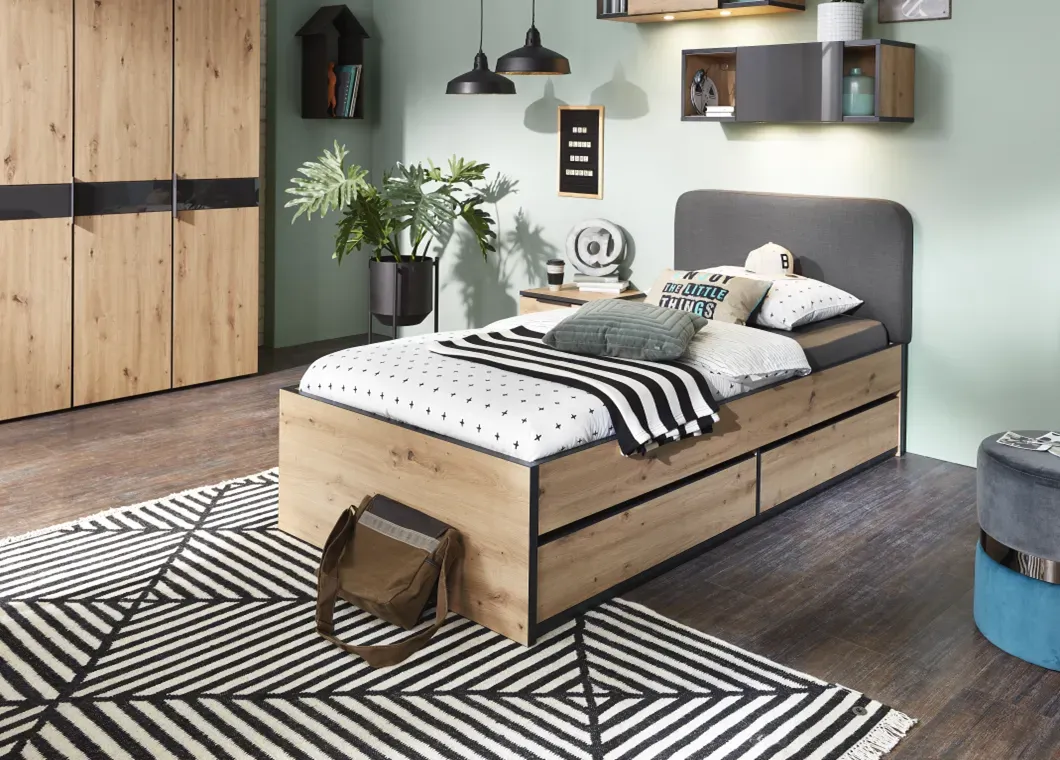 Rudolf Möbel NXTOne Bett mit Schubkästen