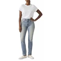 Levi's 724 High Rise Straight Hosen Slipped In Cool 31 30