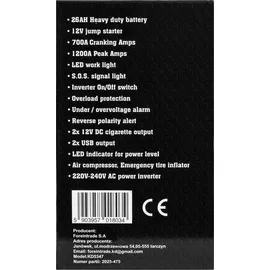 Import Starthilfegerät 1200/700a 26ah Wechselrichter, Kraft&dele