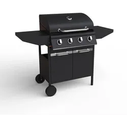 Gasgrill BBQ Grill Piezo Zündung 4 Brenner Grill Grillwagen