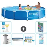 Frame Pool Rund - 366x76 Cm - 7-teilig  S208