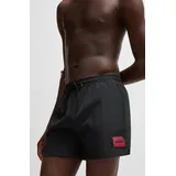 Hugo Badeshorts mit Label Patch Modell 'DOMINICA', Black, XXL