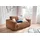 KAWOLA Doppelsessel MADELINE Cord 170 x 86 x 127 cm Braun mit Kissen und Rollen