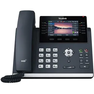 Yealink SIP-T46U IP-Telefon, kabelgebunden, Wandmontage, klassisches Grau